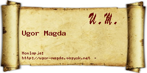 Ugor Magda névjegykártya